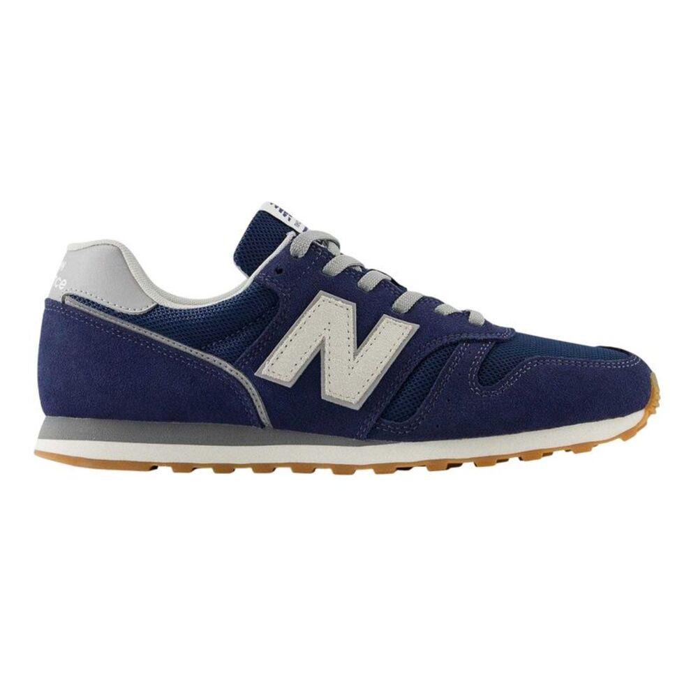New Balance Mens 373 Suede Sneakers / Navy
